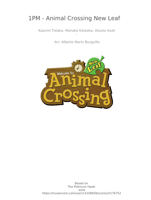 1PM - Animal Crossing New Leaf - Arrangment
