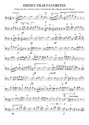 Disney Film Favorites – Johnnie Vinson [String Bass/Part 5] Sheet