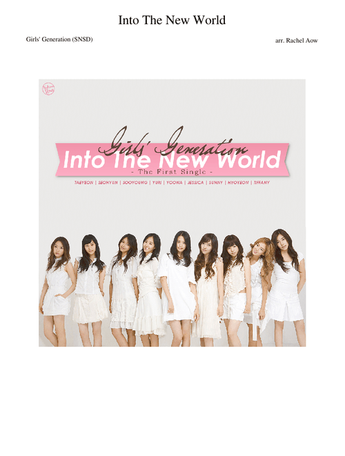 Into the new world – Girls' Generation