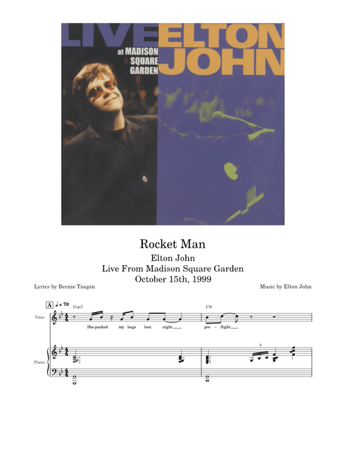 Rocket Man [Live] – Elton John