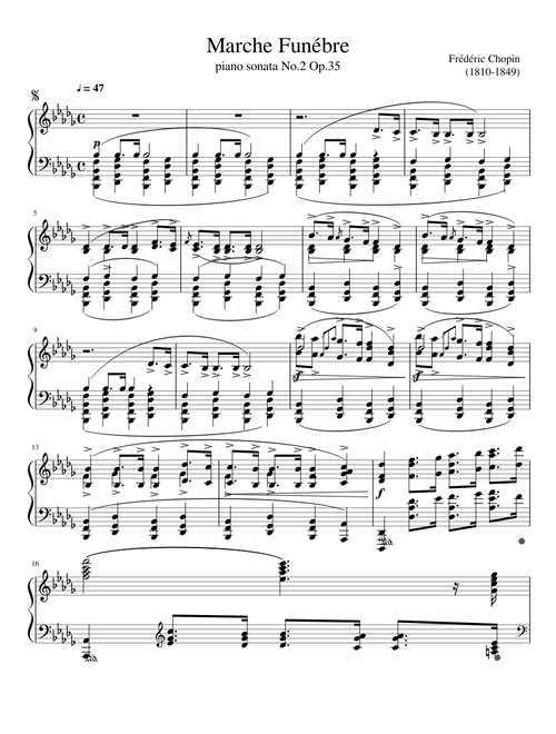 Marche Funébre- Chopin