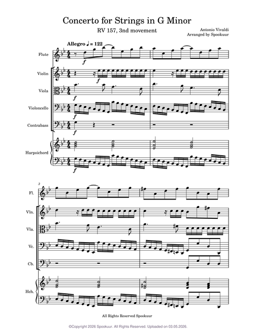Concerto for Strings in G Minor (RV157) – Antonio Vivaldi