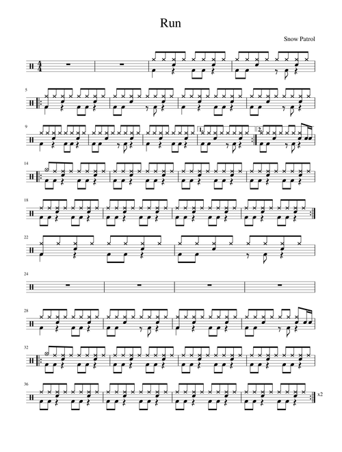 Run - Snow Patrol (Drum)