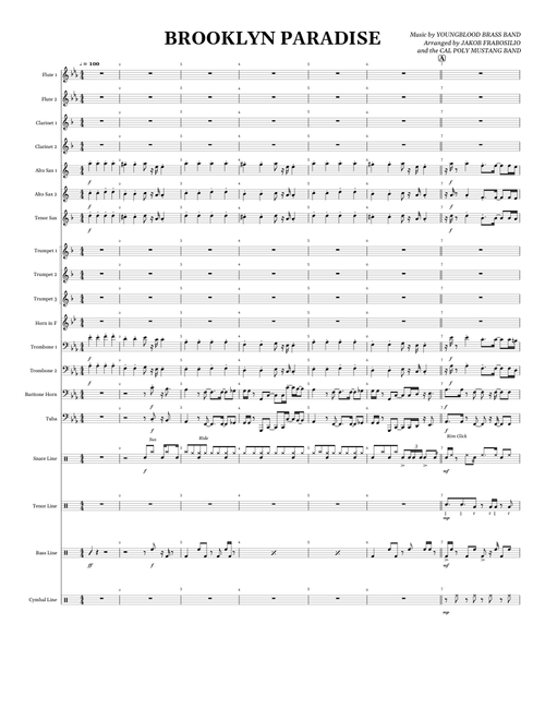 Pastime Paradise / Brooklyn - Youngblood Brass Band Marching Band Arrangement