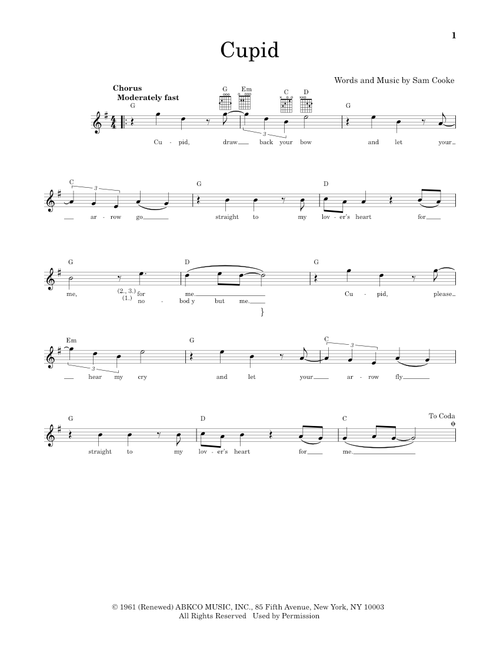 Cupid - Sam Cooke (Easy Guitar)