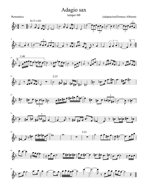 Adagio sax