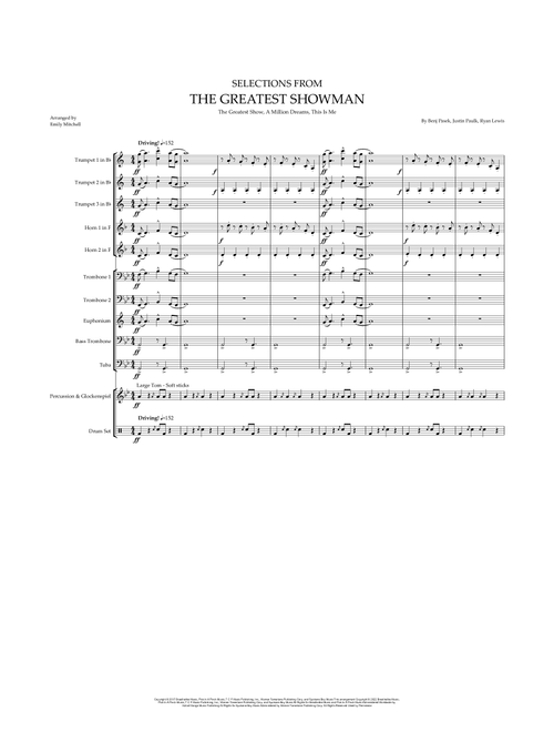 The Greatest Showman (Arr. Emily Mitchell) - Benj Pasek, Justin Paul (Brass Ensemble)