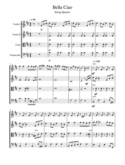 Bella Ciao D Major