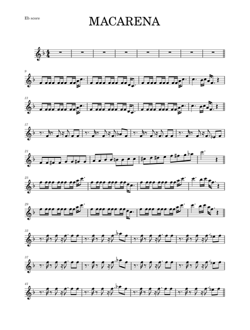 La Macarena – Los Del Río (ALTO SAX RMX)