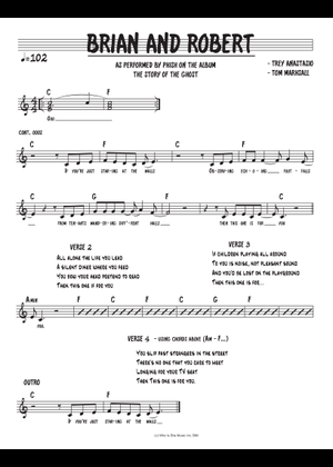 Play Official version of Brian and Robert Sheet Music by Phish for