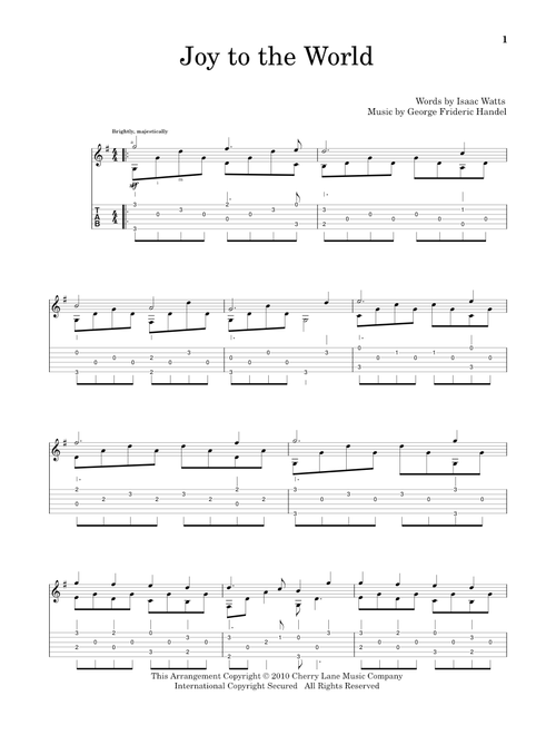 Joy To The World - Isaac Watts (Solo Guitar)