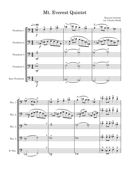 Mt Everest Trombone Qunitet