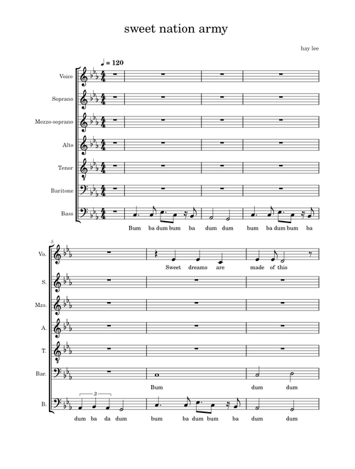 Sweet Dreams/Seven Nation Army Mashup – Pompaloose (SSATBB)