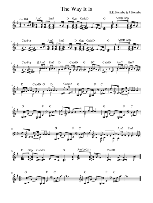 The Way It Is - Bruce Hornsby