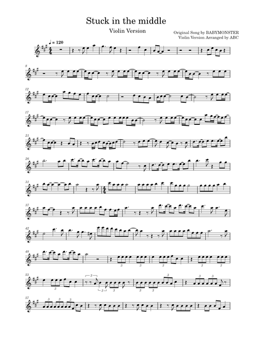 Stuck In The Middle – BABYMONSTER (Violin Version)