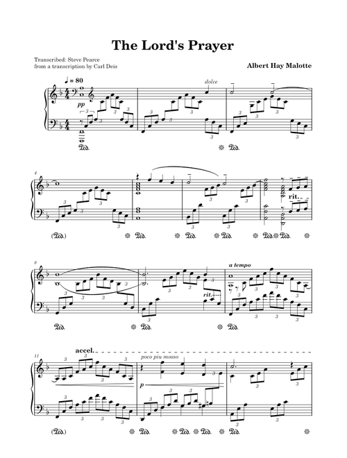 The Lord's Prayer – Albert Hay Malotte