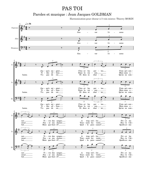 Pas toi – Jean-Jacques Goldman