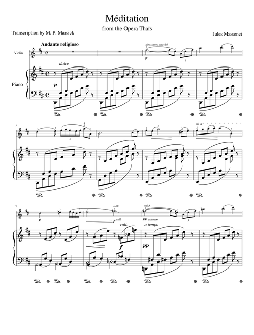 Thaïs Méditation by Jules Massenet