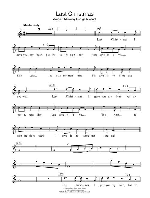 Last Christmas - Wham! (Flute Solo)