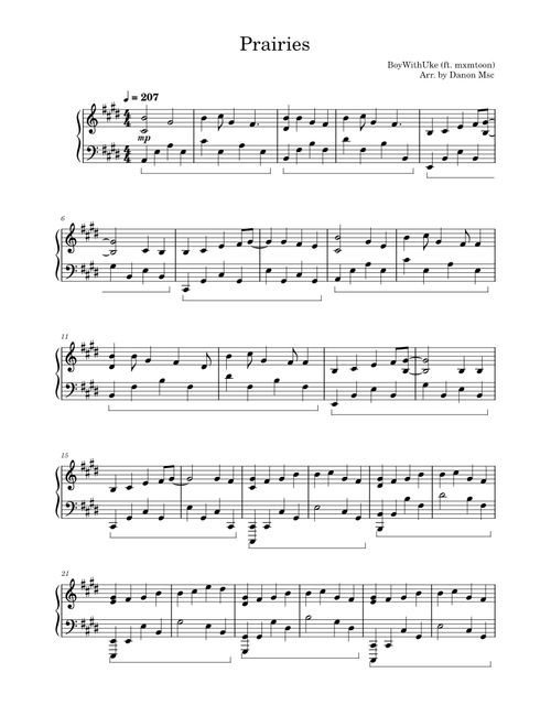 Prairies – BoyWithUke , ft. mxmtoon (Full Piano Cover)