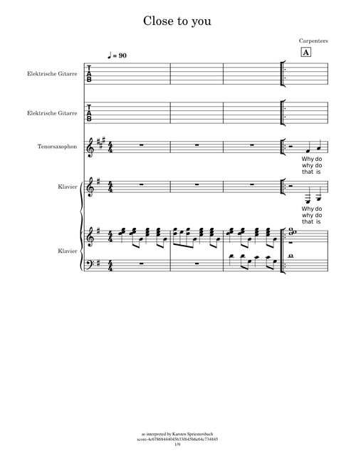 Close to You – Carpenters
