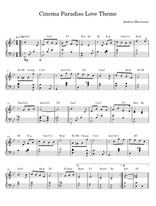 Love Theme (Tema D'Amore) (from Cinema Paradiso) - Ennio Morricone, Andrea Morricone