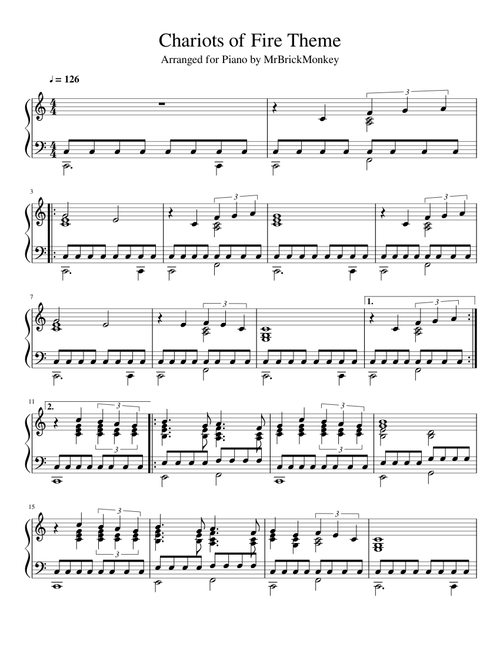 Chariots of Fire Piano Theme