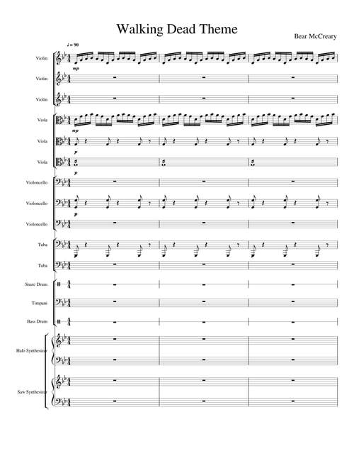 The walking dead theme