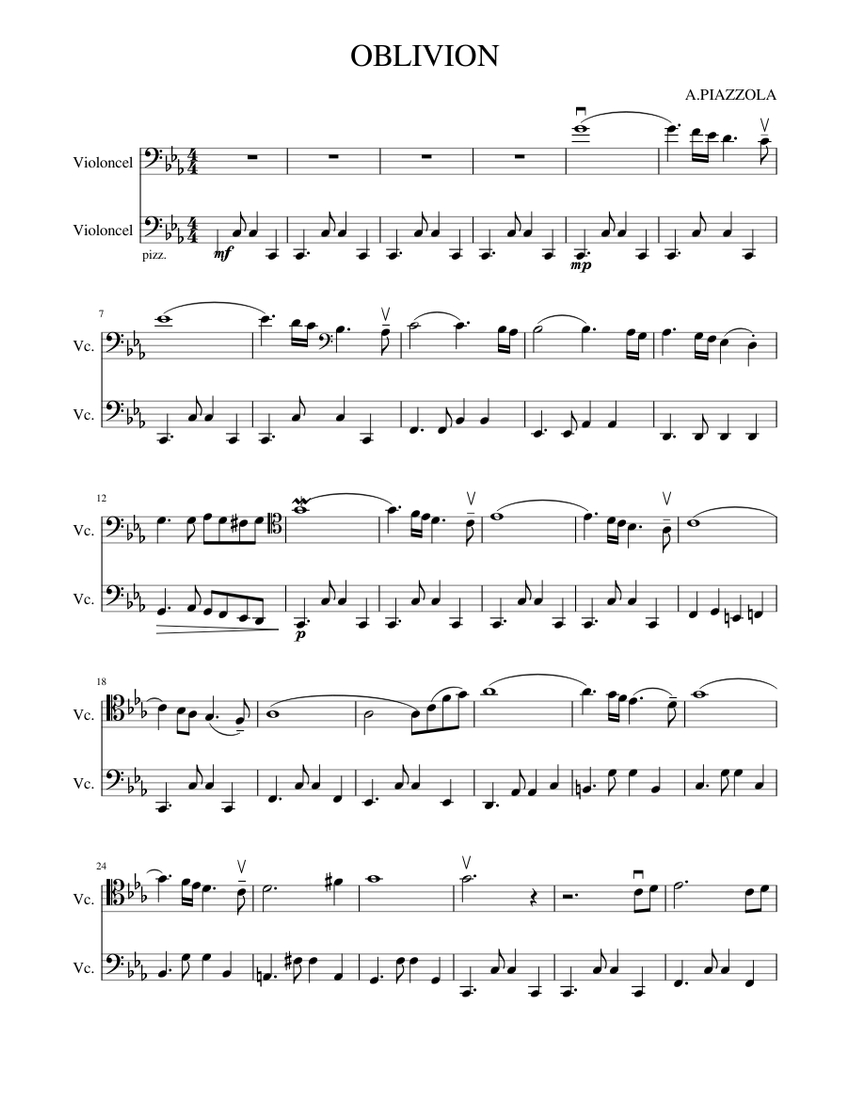 Piazzolla cello cheap