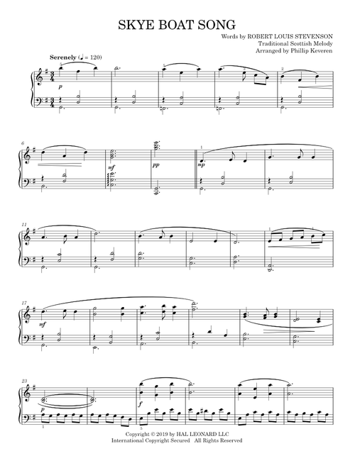 Skye boat song (Piano Solo)