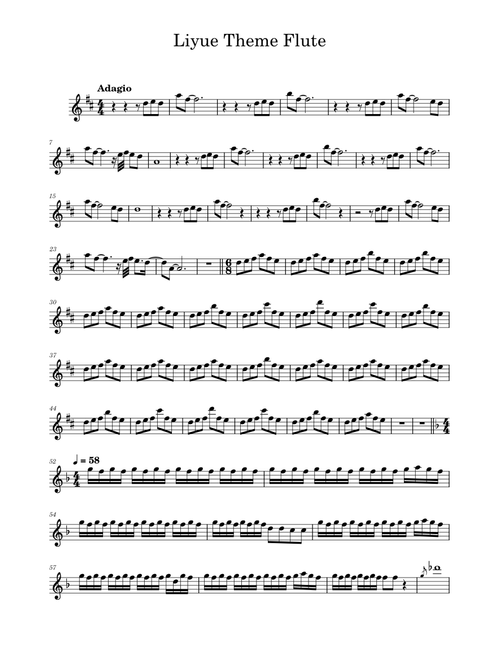 Liyue Theme Flute