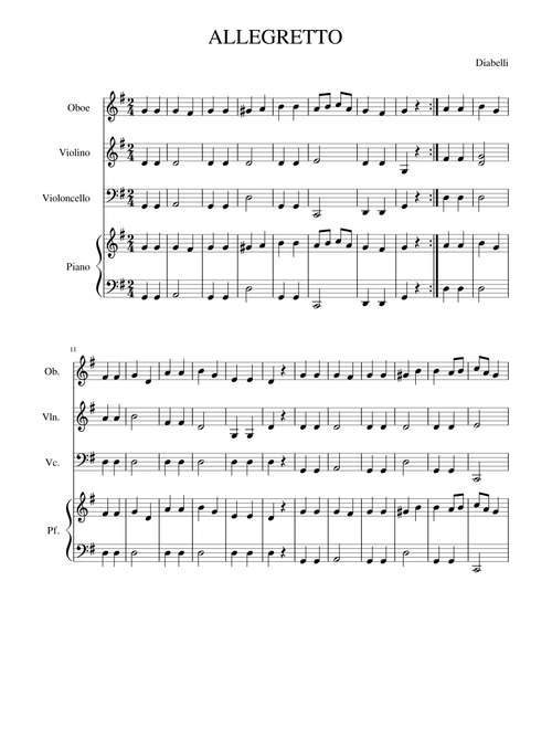 Diabelli ALLEGRETTO