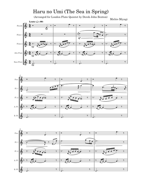 Haru No Umi (The Sea in Spring) – Michio Miyagi
