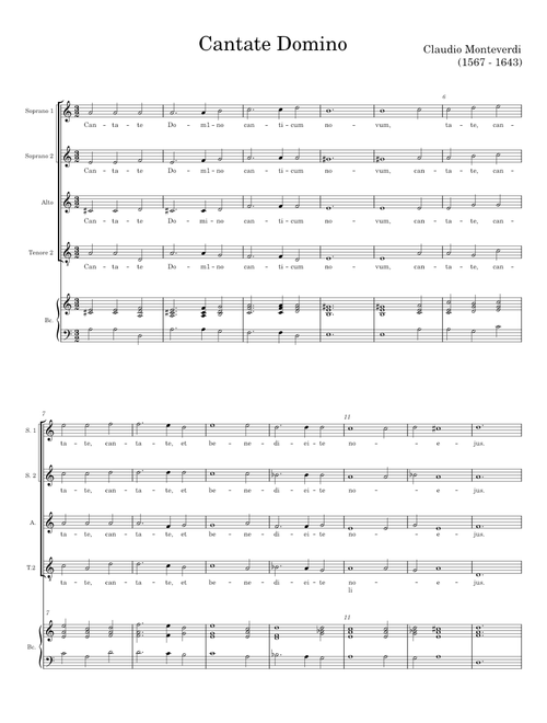 Cantate Domino - Claudio Monteverdi