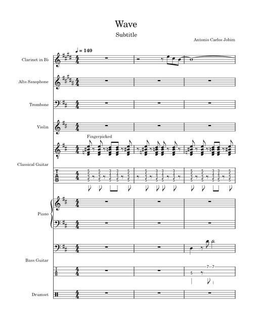 Wave – Antônio Carlos Jobim Wave