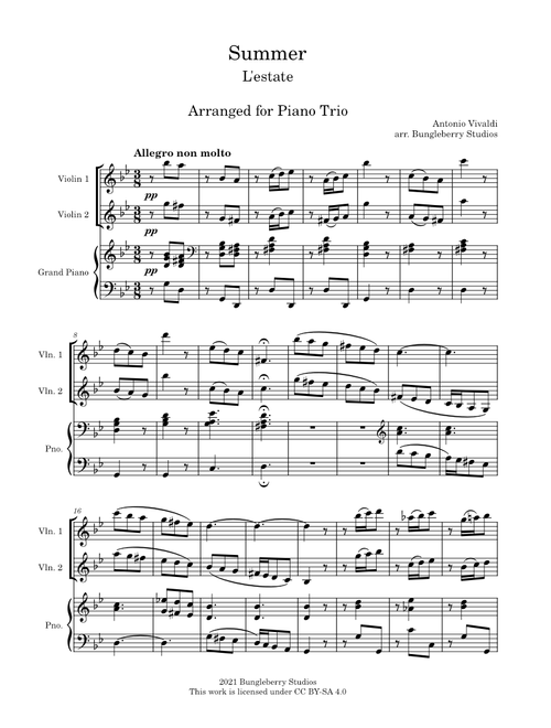 Summer (from The Four Seasons) – (クラ同)