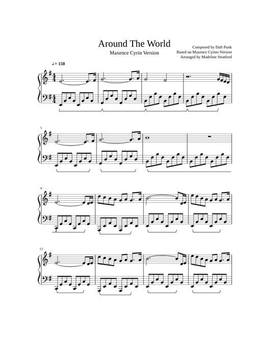 Around the World - Daft Punk - Piano Version - Maxence Cyrin