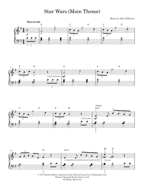 Star Wars - John Williams (Piano Solo)