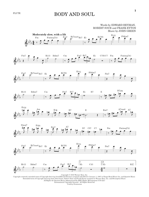 Body And Soul - Tony Bennett & Amy Winehouse (Flute Solo)