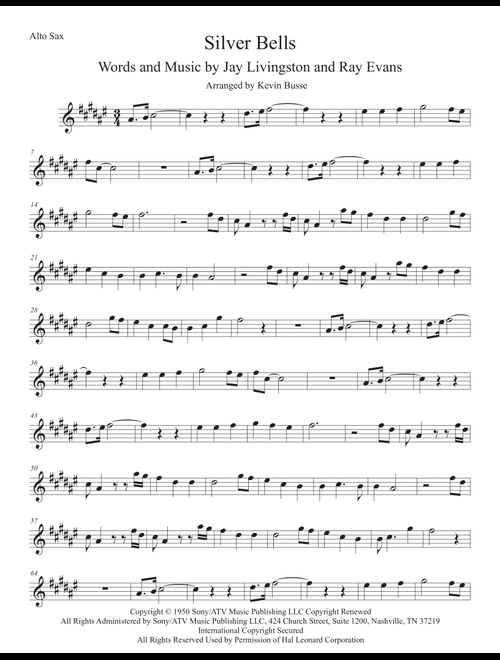 Silver Bells (Arr. Kevin Busse) - Plumb (Alto Sax Solo)