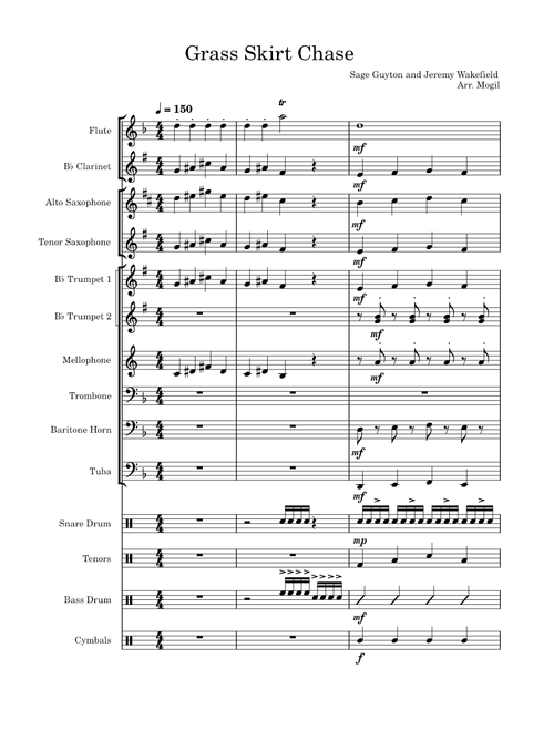 Grass Skirt Chase – Sage Guyton – Pep Band
