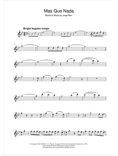 Mas Que Nada (Say No More) - Jorge Ben (Flute Solo)