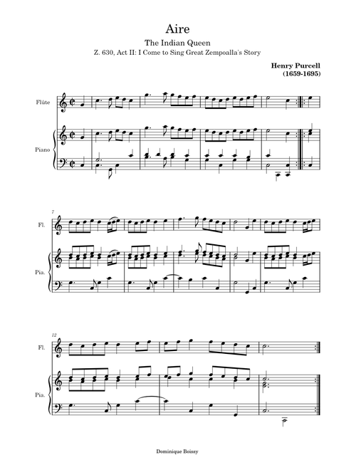 Aire - Henry Purcell