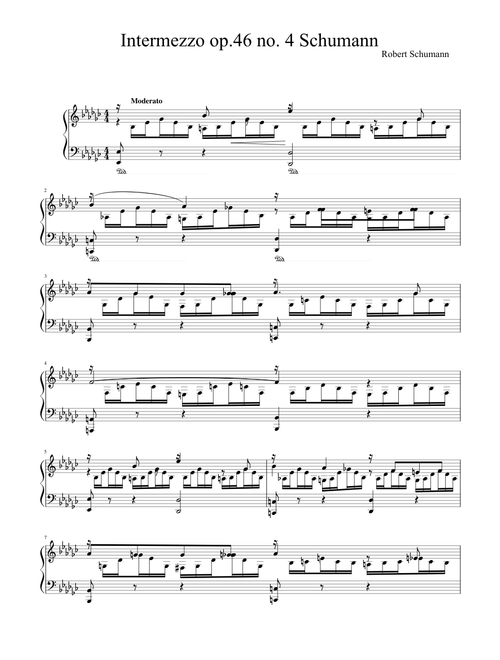 Intermezzo op 46 no 4 Schumann "Faschingsschwank"