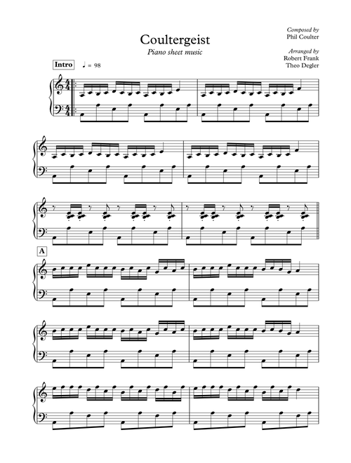 Coultergeist (Arr. Theo Degler) - Phil Coulter (Piano Solo)
