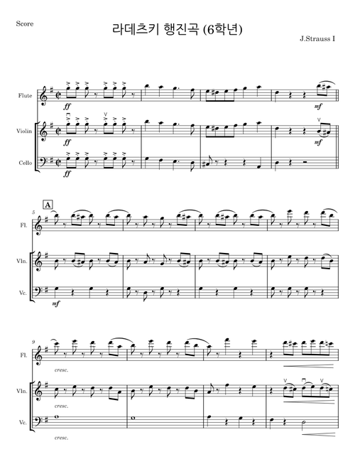 라데츠키 행진곡 - J. Strauss