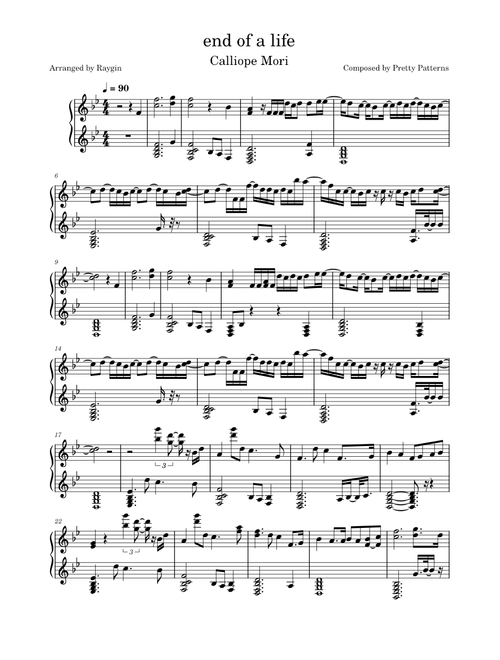 end of a life – Calliope Mori