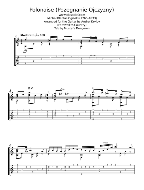Polonaise - Michał Kleofas Ogiński