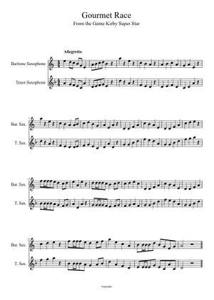 Gourmet Race Orchestral Version Sheet Music for Piano Gourmet Race Orchestral Version Sheet Music for Piano