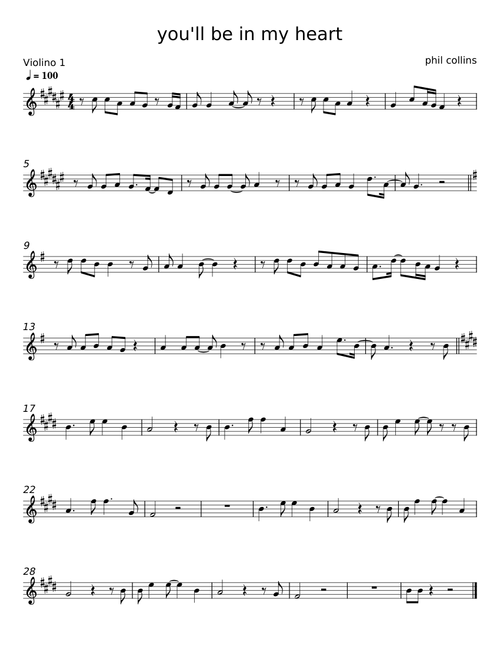 You'll Be In My Heart - Phil Collins